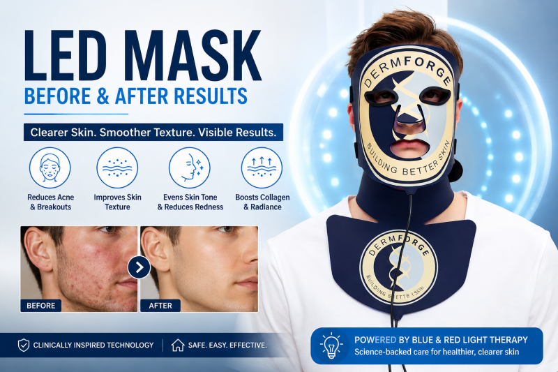 LED Mask: Before and After Results