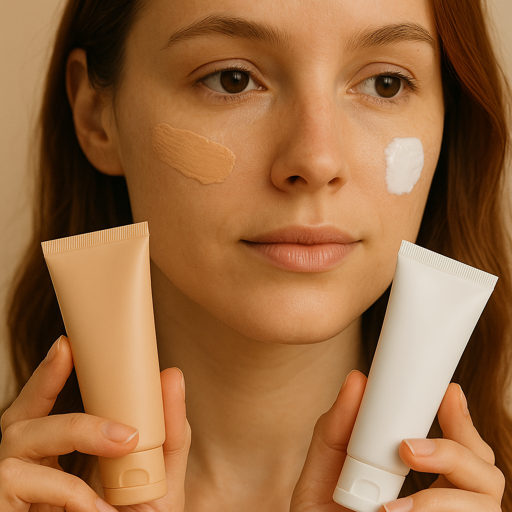 Tinted vs. White UV Shields: Which Sunscreen Fits Your Routine?