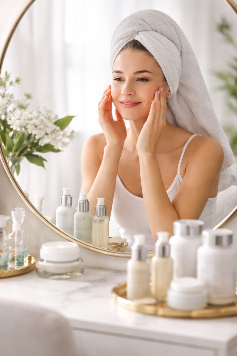 Complete Skincare Routine Using LED Therapy and Serums