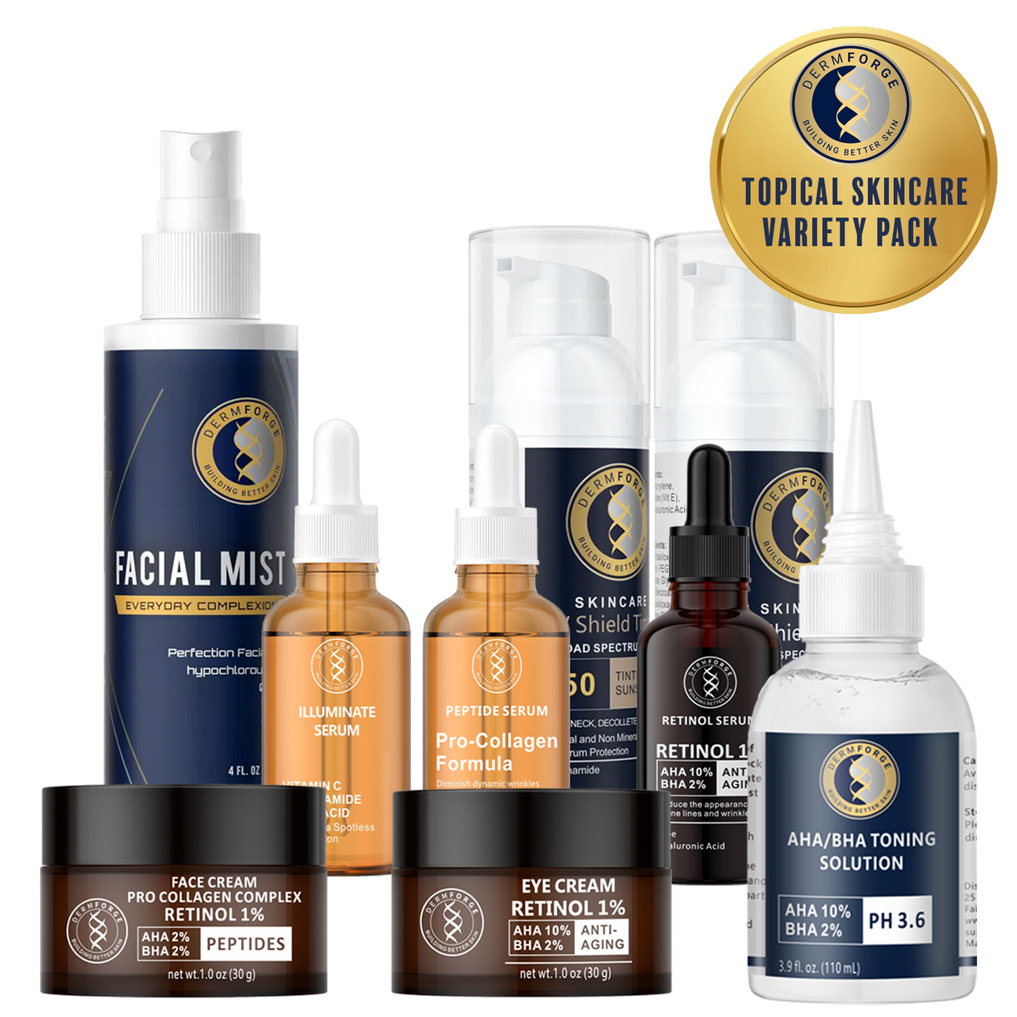 DermForge Skin Care Variety Pack with Face Mask